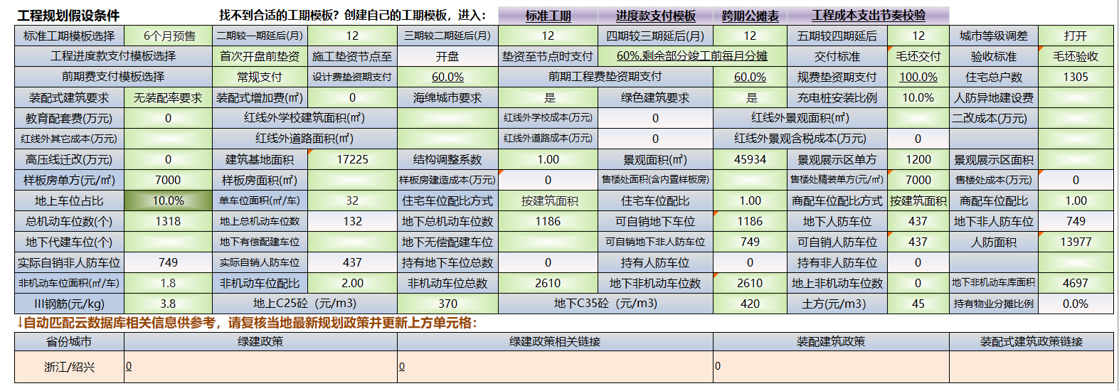 XLCS房产全成本测算系统常规功能介绍